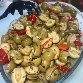 Olive Verdi Schiacciate