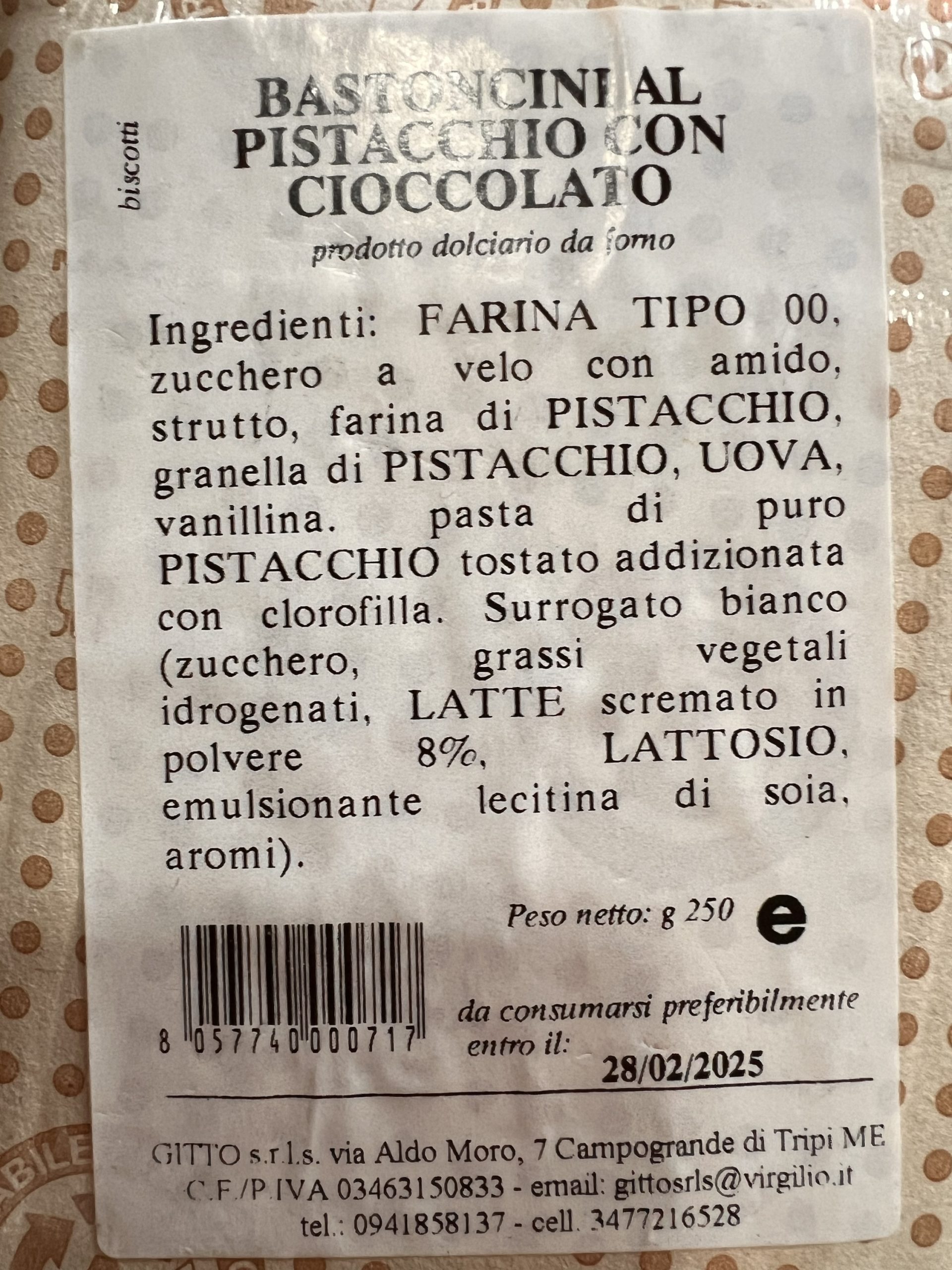 BASTONCINI AL PISTACCHIO CON CIOCCOLATO - immagine 2
