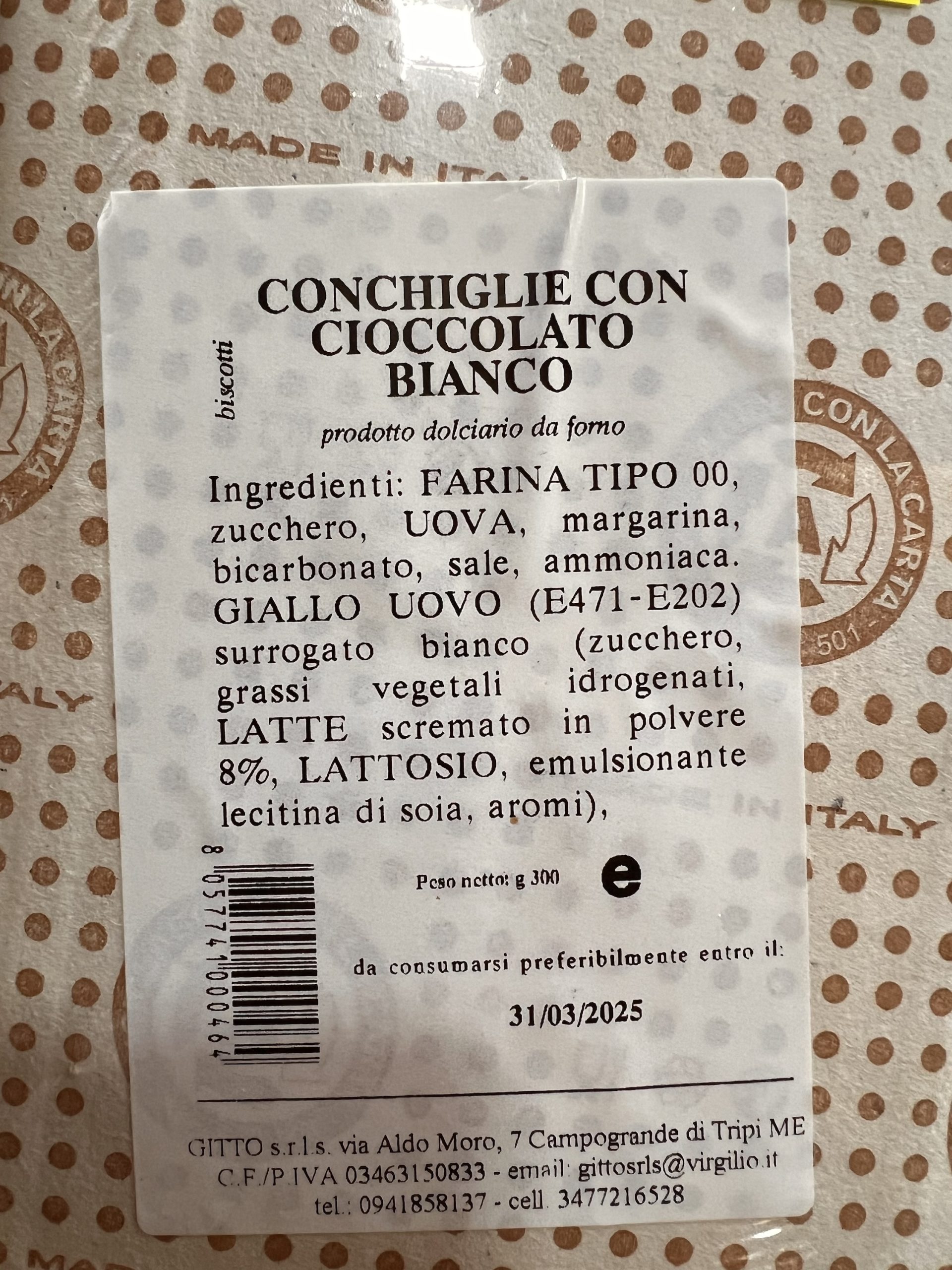 CONCHIGLIE CON CIOCCOLATO BIANCO – Bild 2