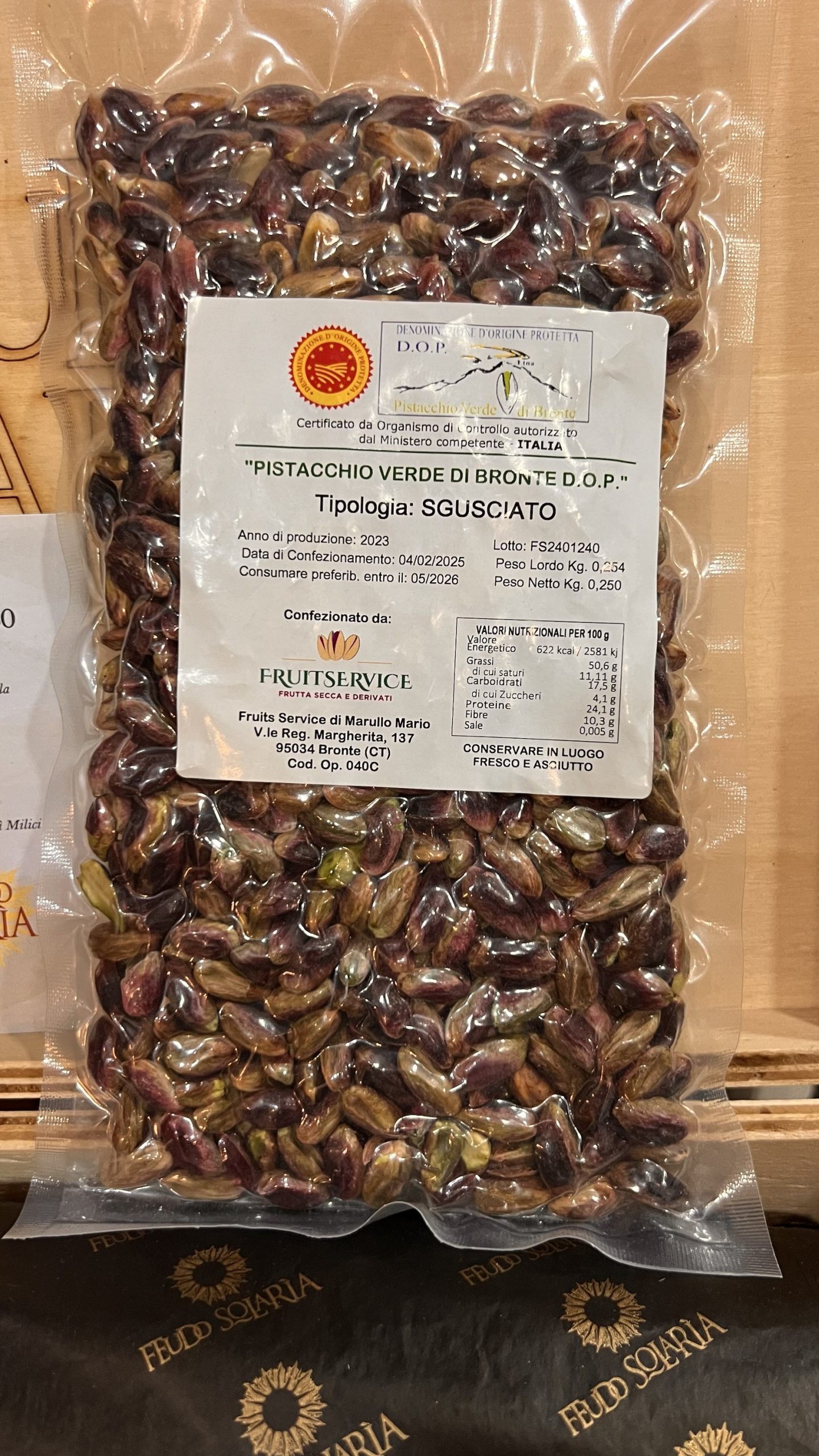 PISTACCHIO DI BRONTE D.O.P. 250GM